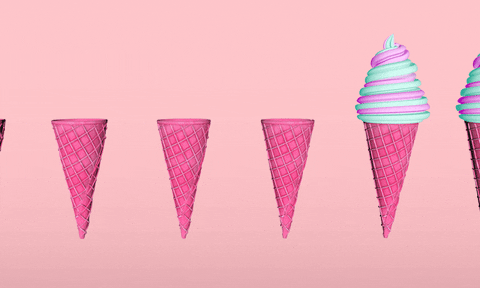 Ice Cream Pink Pastel Summer GIF
