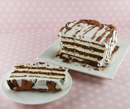 Ice Cream Sandwich Cake GIF