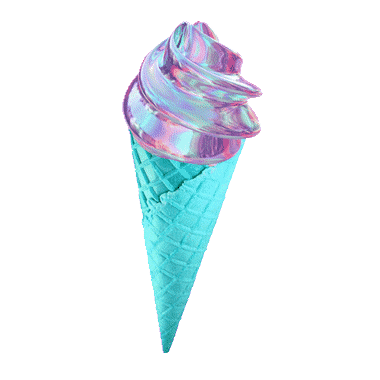 Ice Cream Trippy Pastel Sticker GIF