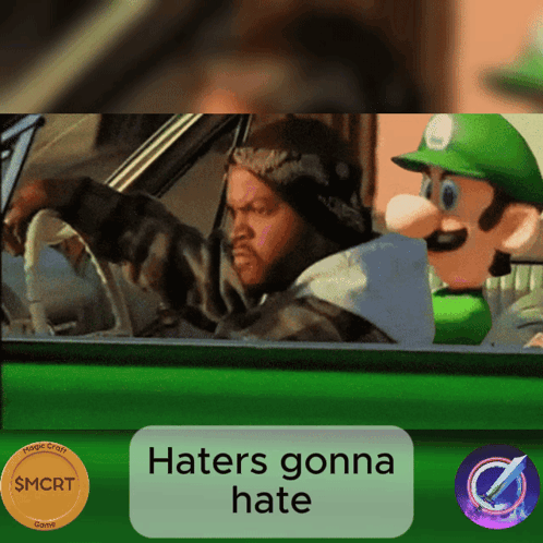 Ice Cube And Mario In Car Haters Gonna Hate GIF