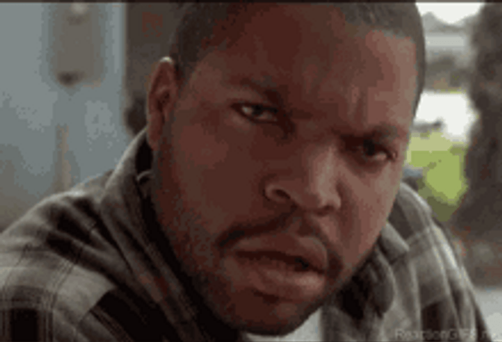 Ice Cube Confuse Black Reaction GIF