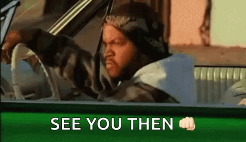 Ice Cube Driving Car And Fist Bumping GIF