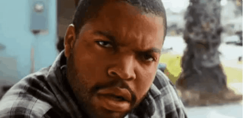 Ice Cube In Plaid Shirt Making Funny Face GIF