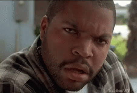 Ice Cube Is Wearing A Plaid Shirt And Looking At The Camera With A Serious Look On His Face . GIF