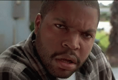 Ice Cube Making Funny Face In Plaid Shirt GIF
