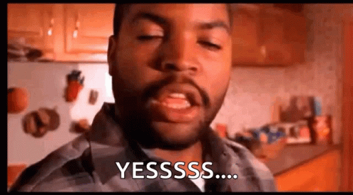 Ice Cube Nodding Yessss GIF