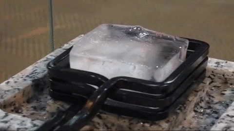 Ice Cube On Fire GIF