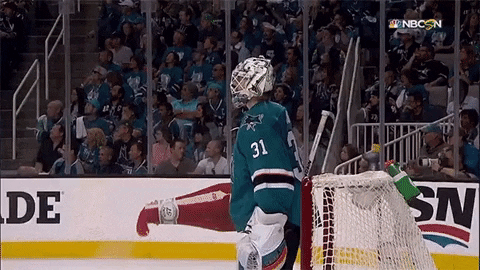 Ice Hockey Player Fired Up Ready To Rumble GIF