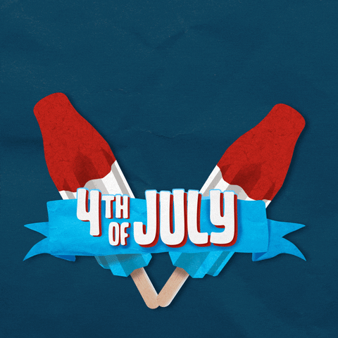 Ice Popsicle Happy Fourth Of July GIF