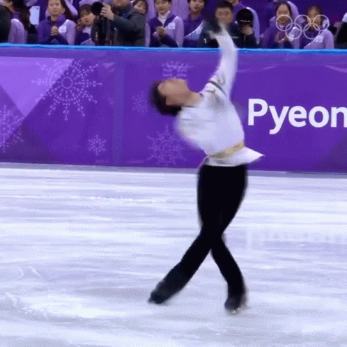 Yuzuru Hanyu Ending Pose Ice Skating GIF