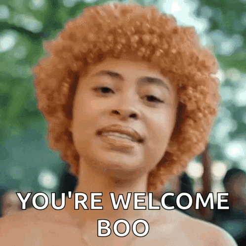 Ice Spice You're Welcome Boo GIF