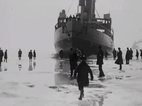 Icebreaker Huge Ship GIF