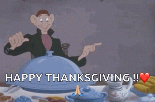 Ichabod Crane Animated Happy Thanksgiving GIF