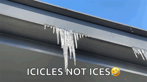 Icicles Hanging From Building