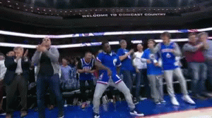 Ickey Shuffle Kevin Hart Dancing Nba Game GIF