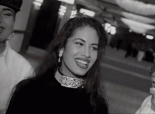 Iconic Laughing Selena Quintanilla GIF
