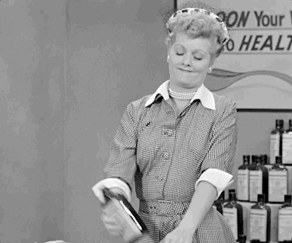 Iconic Lucille Ball Drunk GIF
