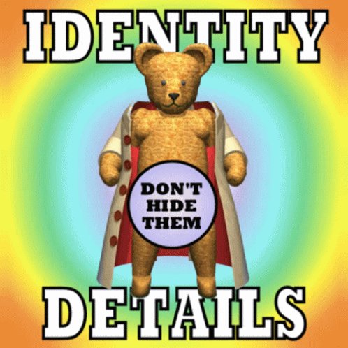 Identity Details Teddy Bear GIF
