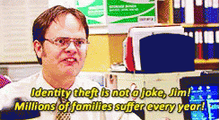 Identity Theft Dwight Schrute GIF