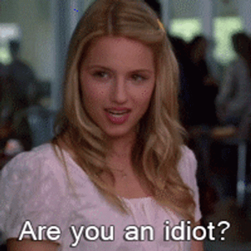 Idiot Dummy Glee Quinn GIF
