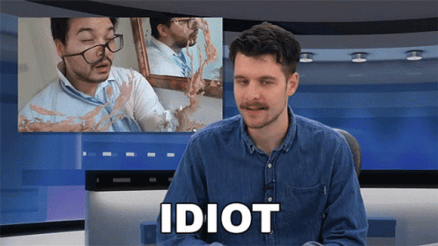 Idiot Male Broadcasting GIF