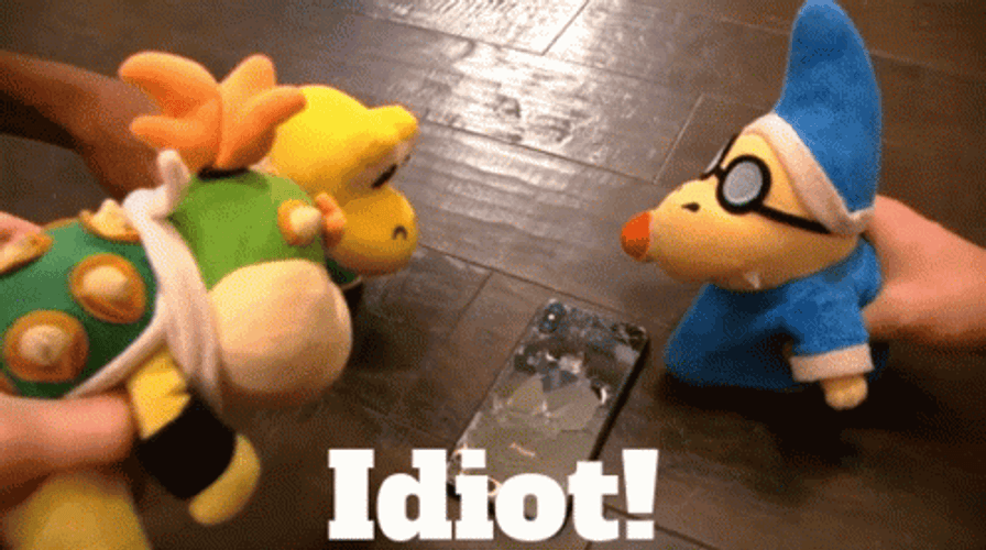 Idiot Mario Bros Bowser GIF