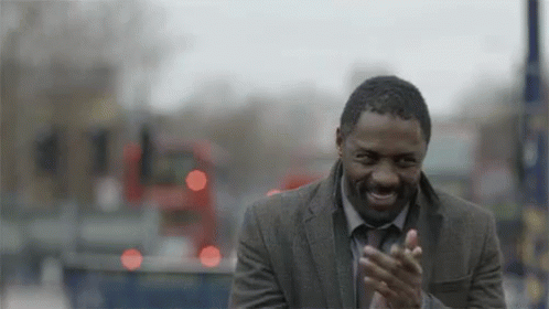 Idris Elba Happy Clapping GIF