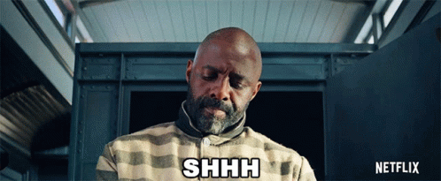 Idris Elba Keep Quiet GIF