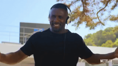 Idris Elba Vibing To Music GIF