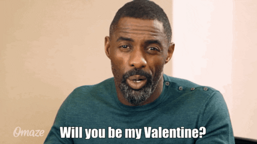 Idris Elba Will You Be My Valentine GIF