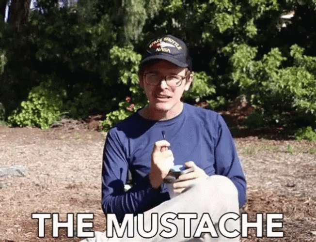 Idubbz Showing His Mustache GIF