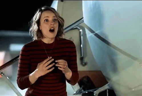 If He Dies He Dies Shocked Rachel Mcadams GIF