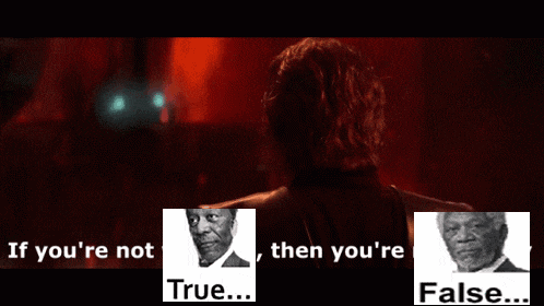 If You 'Re Not True Then You 'Re False With A Man In The Background GIF