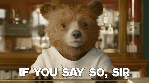 If You Say So Sir Paddington GIF