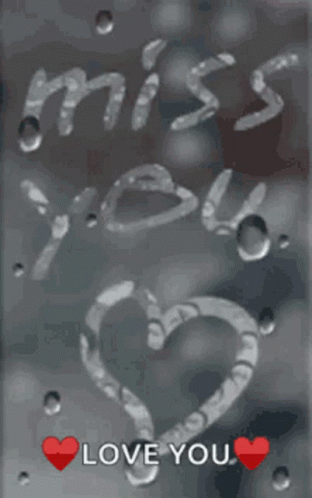 Raindrops Missing You Love You GIF