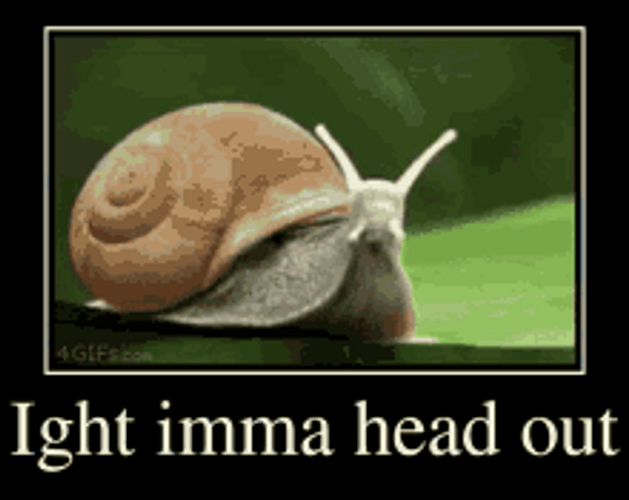 Ight Imma Head Out Robot Snail Flying GIF