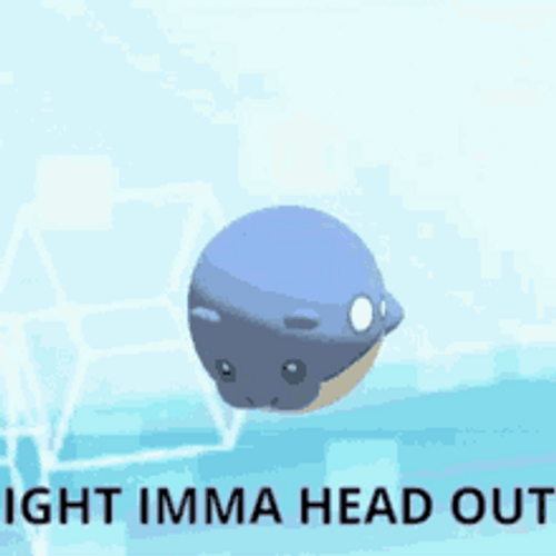 Ight Imma Head Out Rolling Spheal Pokemon GIF