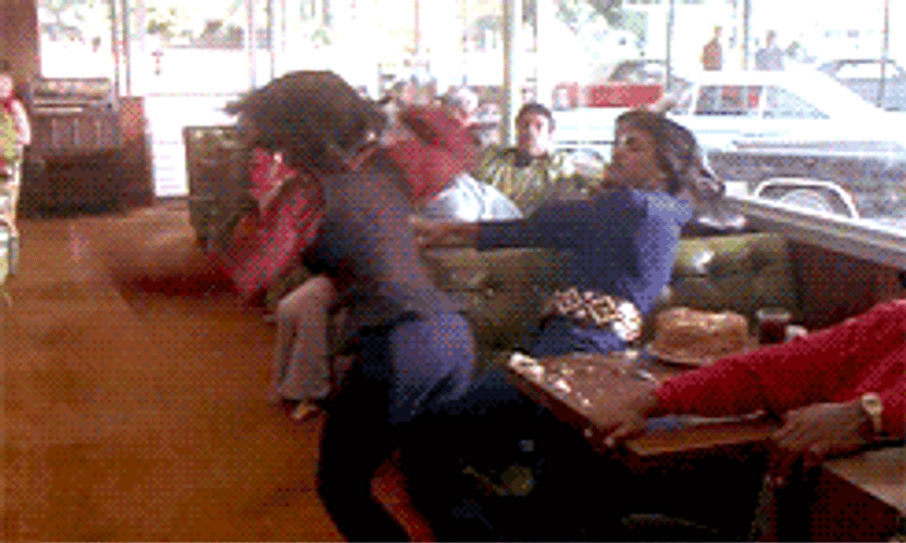 Ike Turner Fighting At The Crowd GIF