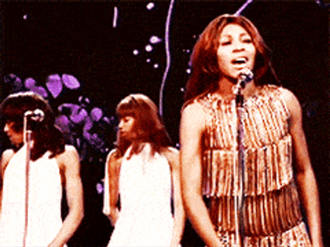 Ike Turner Tina With Girls At Stage GIF