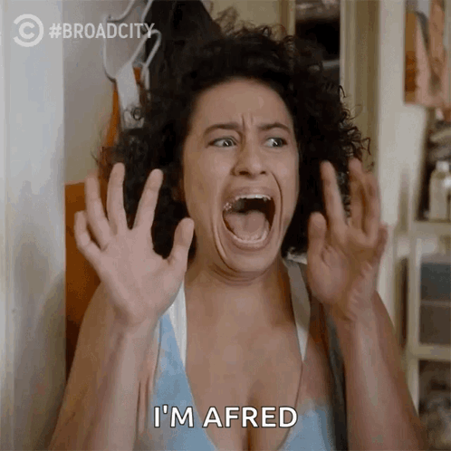Ilana Glazer Screaming In Fear GIF