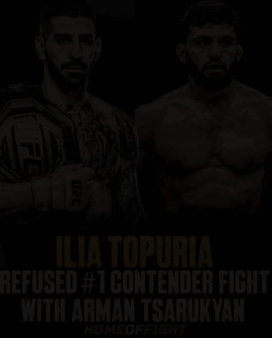 Ilia Topuria vs Arman Tsarukyan UFC Poster