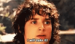Ill Take It Frodo Baggins Elijah Wood Lotr GIF