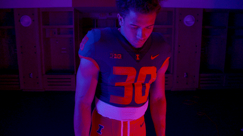 Illini College Football Crossed Arms GIF