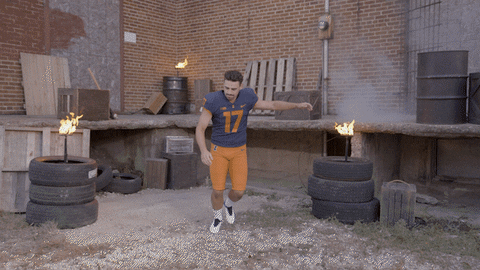 Illinois Fighting Illini Air Kick GIF