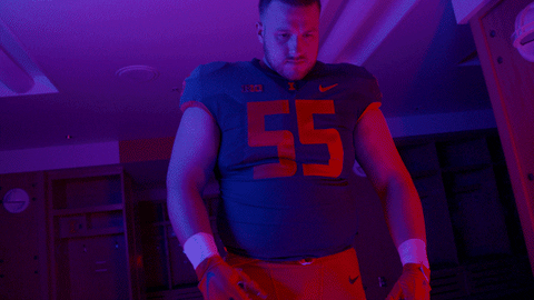Illinois Fighting Illini Athlete Crossed Arms GIF