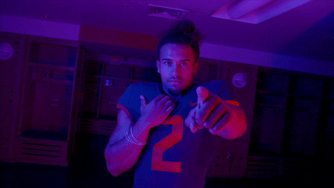 Illinois Fighting Illini Big Grin Pointing GIF