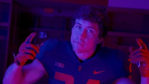 Illinois Fighting Illini Getting Crazy Gesture GIF