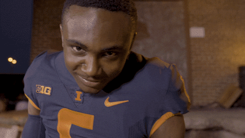 Illinois Fighting Illini Sinister Eyes Shush GIF