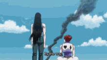 Illumi And Partner On A Chimney GIF