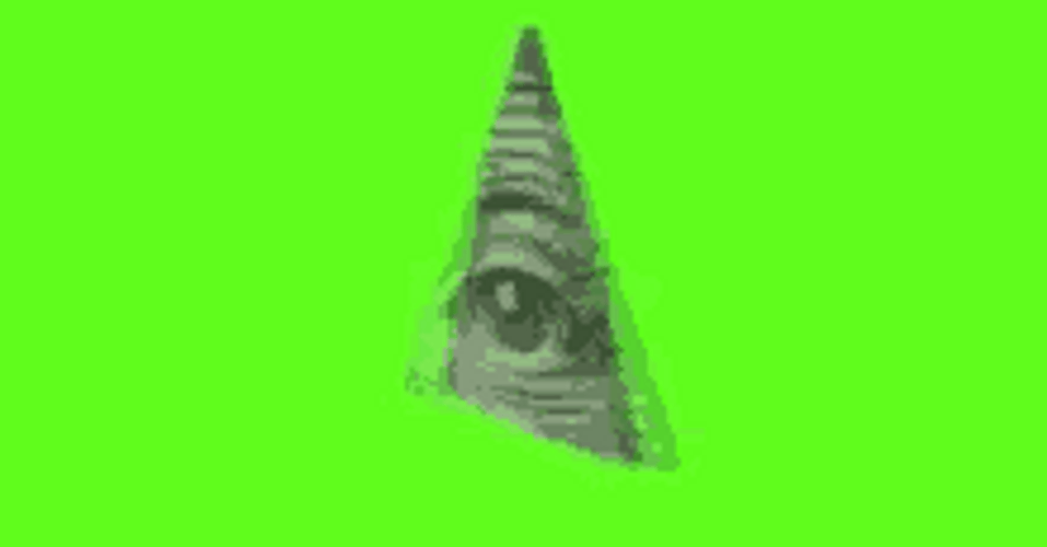 Illuminati Eye Pyramid Green Screen GIF